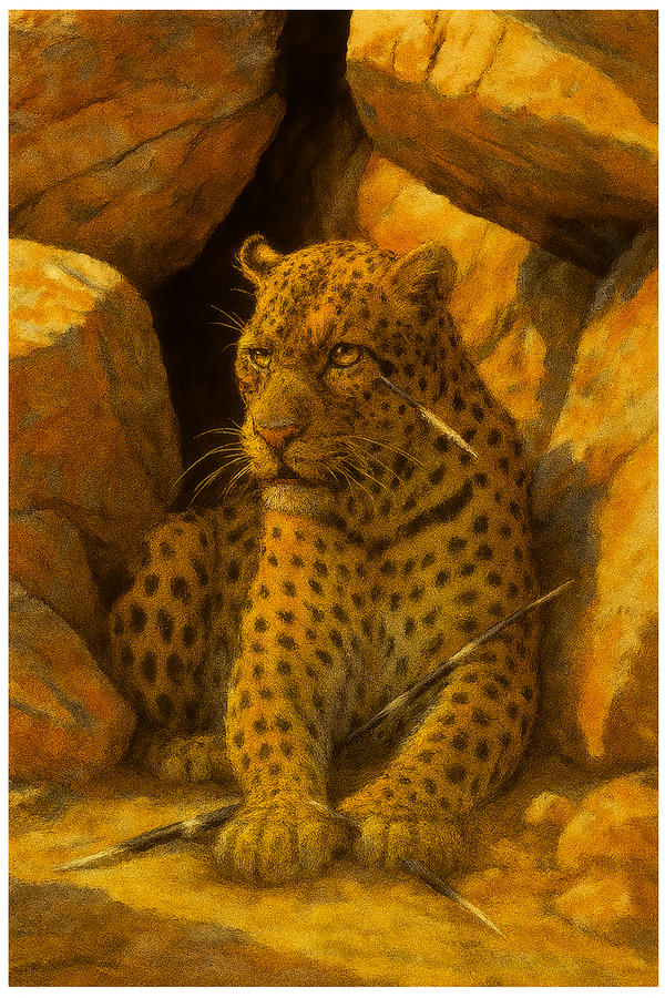Leopard and Porcupine